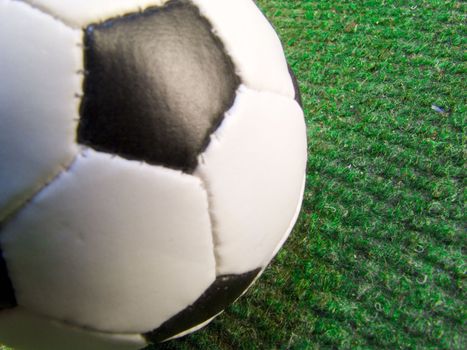 macro photo of soccer ball