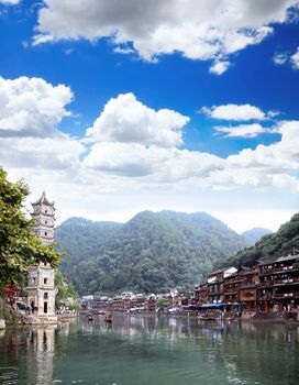 The scenery of Phoenix Town - the one the four most attractive small towns in China