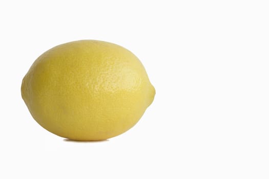 The fruit-lemon isolated on a white background.