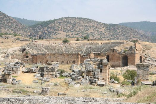 Ancient theatre in Hierapolis, Turkie.