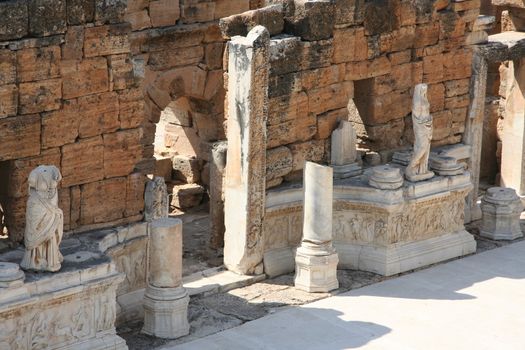 Ancient theatre in Hierapolis, Turkie.