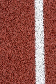 a macro picture of a track and field venue
