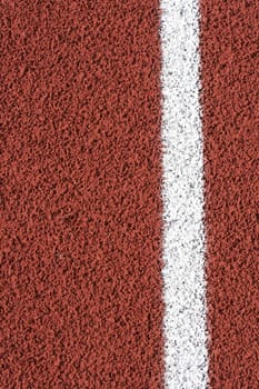 a macro picture of a track and field venue