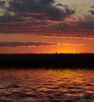 red yellow and orange bright colorful sky