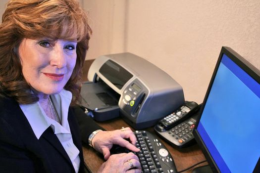 Executive Woman working on computer