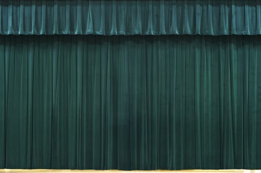 curtains on a stage