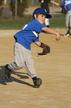 boy playing baseball