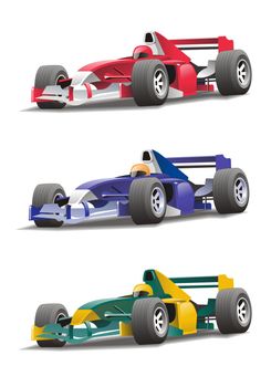 Formula 1 illustration vector art cartoon