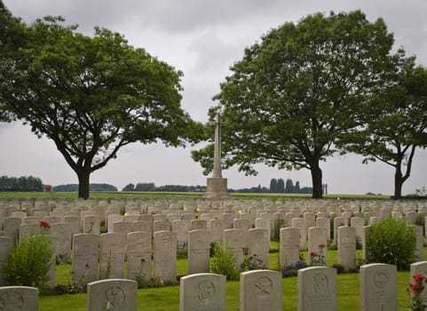 British cemetery in Flanders Fields Belgium