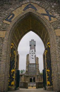 “Peace monument on WWI battlefield” in Diksmuide Flanders
