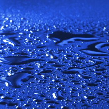 water drop background with copyspace for a rainy day