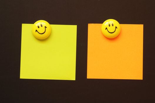 blank sheet of paper with smilie or smily