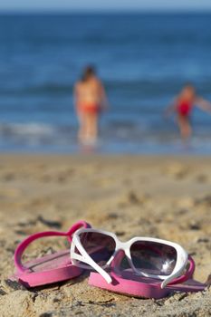 a beach scene