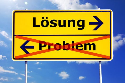 find the way for your business solution concept
