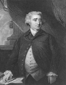 Charles James Fox on engraving from the 1850s. Prominent British Whig statesman.