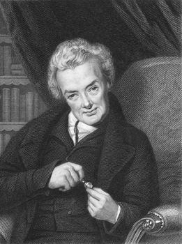 William Wilberforce on engraving from the 1850s. British politician, a philanthropist and a leader of the movement to abolish the slave trade.