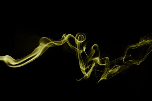 abstract smoke background with colorful smoke on black
