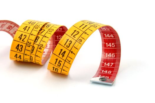 measuring tape isolated on a white background