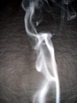 A swirl of smoke creating an abstract pattern