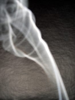 A swirl of smoke creating an abstract pattern