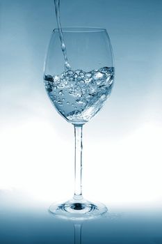 cocktail of water as a party drink or for refreshment
