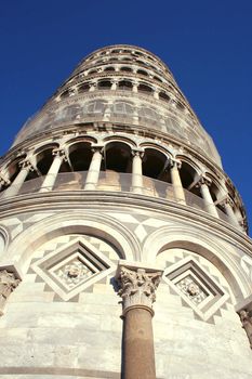 The leaning tower in Pisa Italy