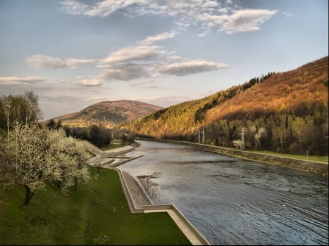 river in  Polish mountain