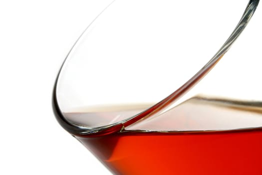Glass with black tea, Isolated (look similar images in my portfolio)