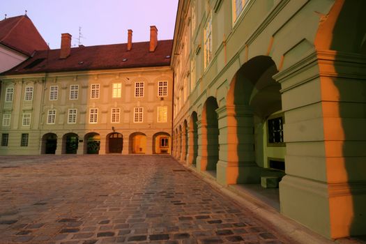 Church courtyard