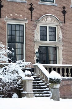 Duin and Kruidberg estate, Santpoort Holland, in the winter