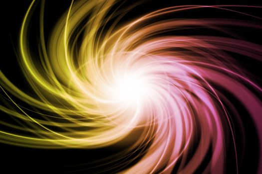 A Mysterious Swirl Ghost Lights Abstract Background