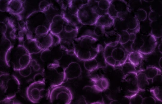 Purple Microscopic Cell Organisms as an Abstract
