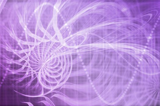 Alien Portal Abstract Background With Futuristic Data Grid