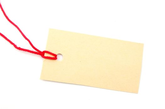 blank price tag with copyspace for text