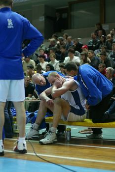 Basketball match Dinamo - Greyt. Moscow. Russia