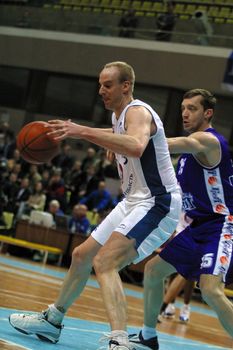 Basketball match Dinamo - Greyt. Moscow. Russia