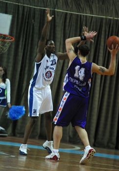 Basketball match Dinamo - Greyt. Moscow. Russia