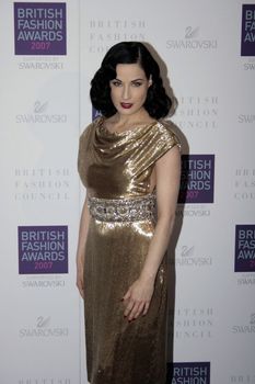 The British Fashion Awards, at the Lawrence Hall on November 27, 2007 in London, England.