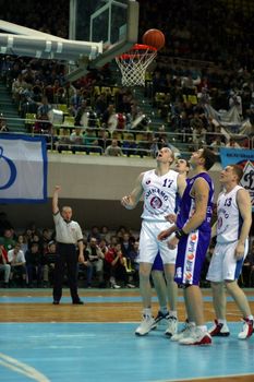 Basketball match Dinamo - Greyt. Moscow. Russia