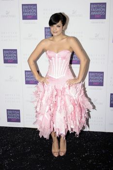 The British Fashion Awards, at the Lawrence Hall on November 27, 2007 in London, England.