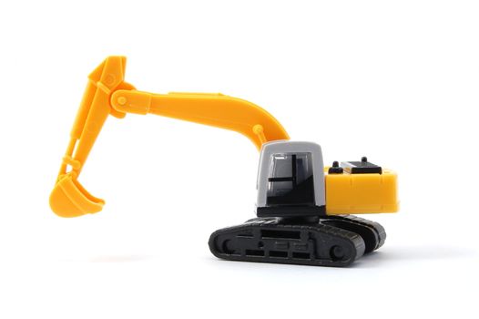 toy digger showing concept for construction company