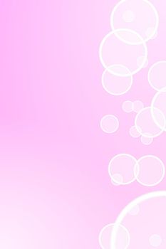 pink bubble background with copyspace for text message