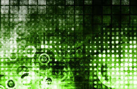 Green Abstract Modern Grunge as a Background