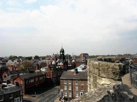 York is a famous  town in northen England,  with a beautiful gothic cathedral, roman, viking and norman monuments and ruins