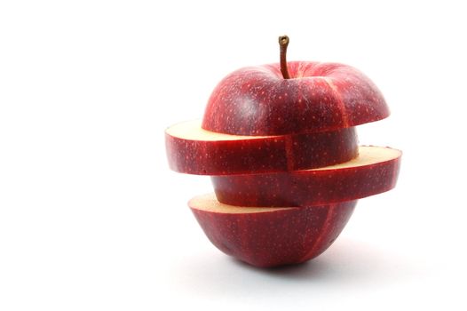 fresh apple isolated on a white background