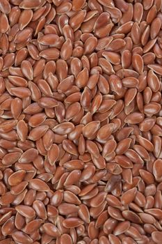 Raw flax seeds texture