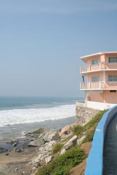 Luxury tropical home over looking ocean