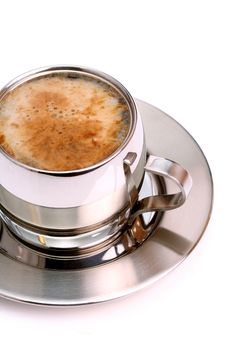 Cup of coffee, isolated on white