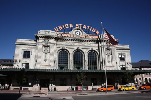 A popular Denver landmark and tourist attraction on a bright sunny morning