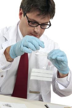 Homicide or murder investigation.   An fbi or csi with a shell casing evidence.